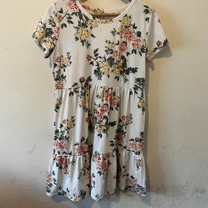 24/7 MAURICES | Women's Floral Dress White Size Medium